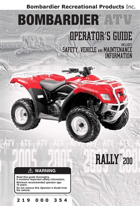The 200s were as big as production ATVs came, and if it were possible to transport the <b>Bombardier</b> <b>Rally</b> back in time to that ancient era, the crew from the local ride spot would be blown away by the liquid-cooled, four-<b>valve</b> engine; automatic transmission; and four-wheel suspension. . Bombardier rally 200 valve adjustment